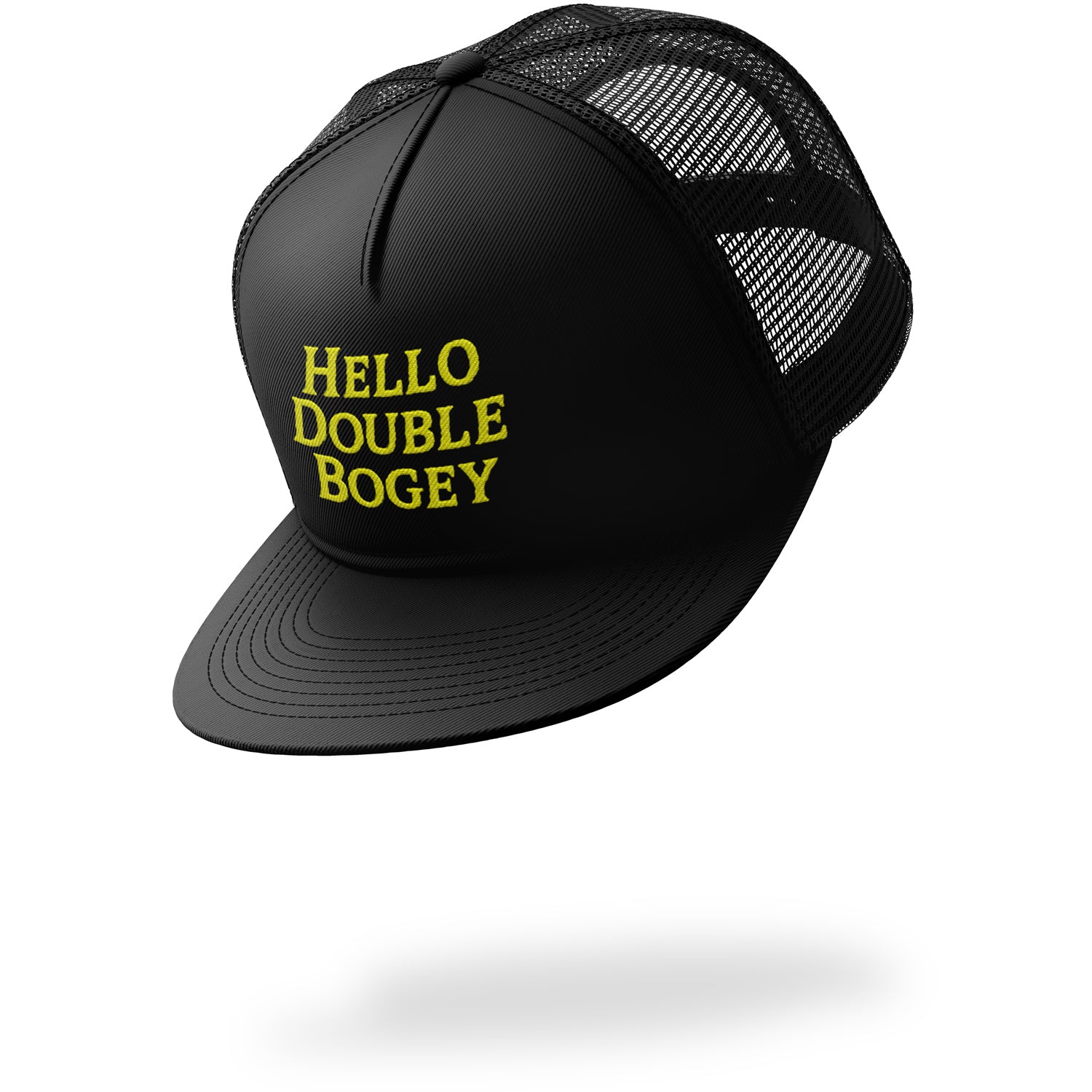 HELLO DOUBLE BOGEY HAT - BLACK