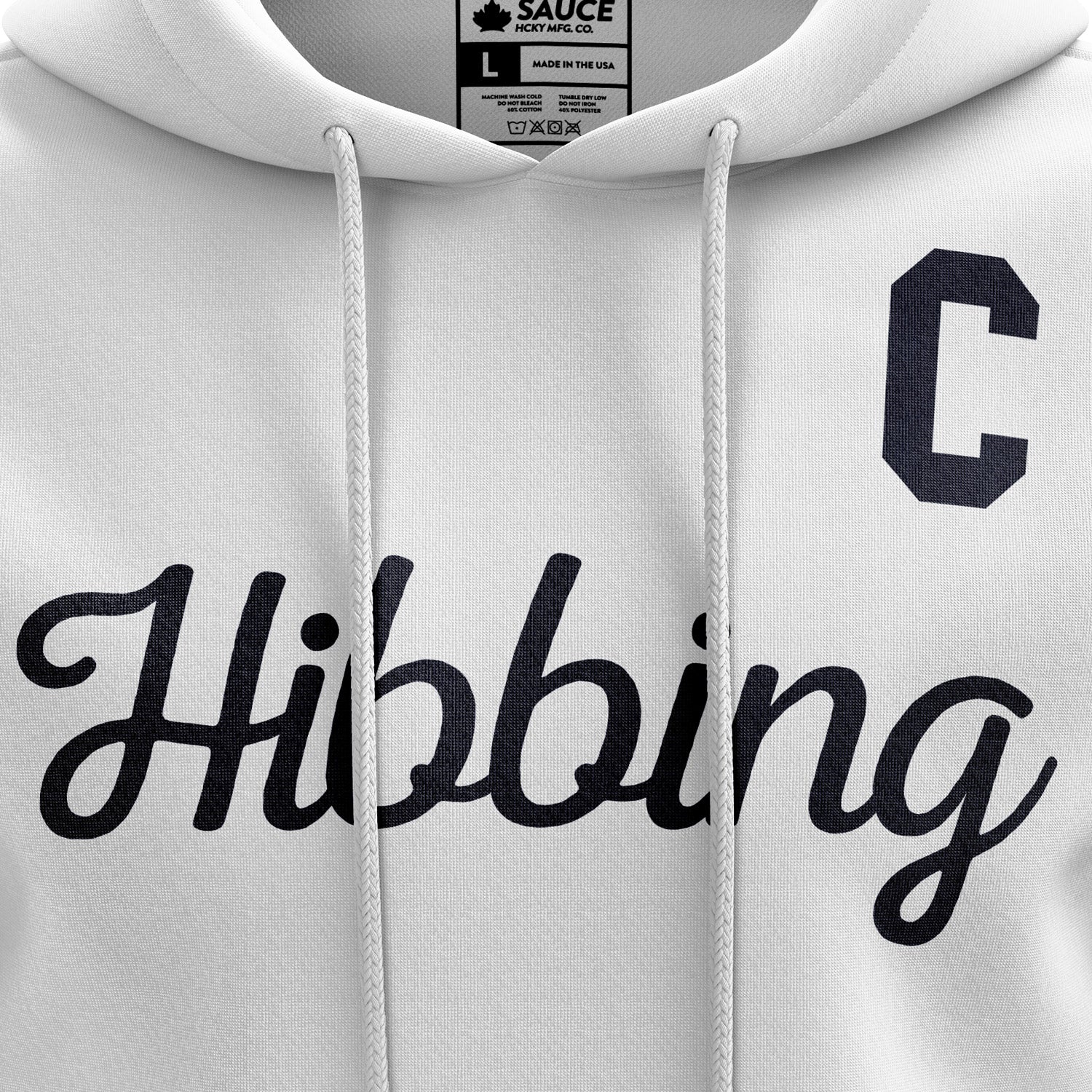 Adam Johnson Hibbing Hoodie - White