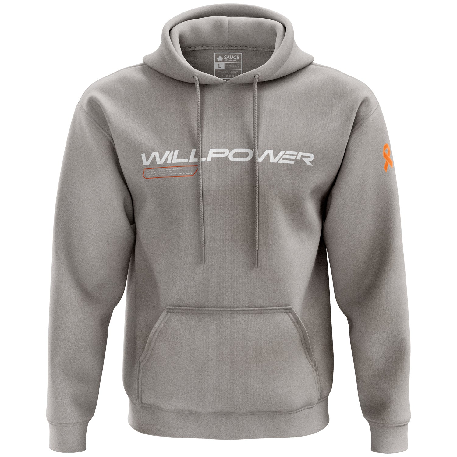 WILLPOWER - HOODIE/GREY