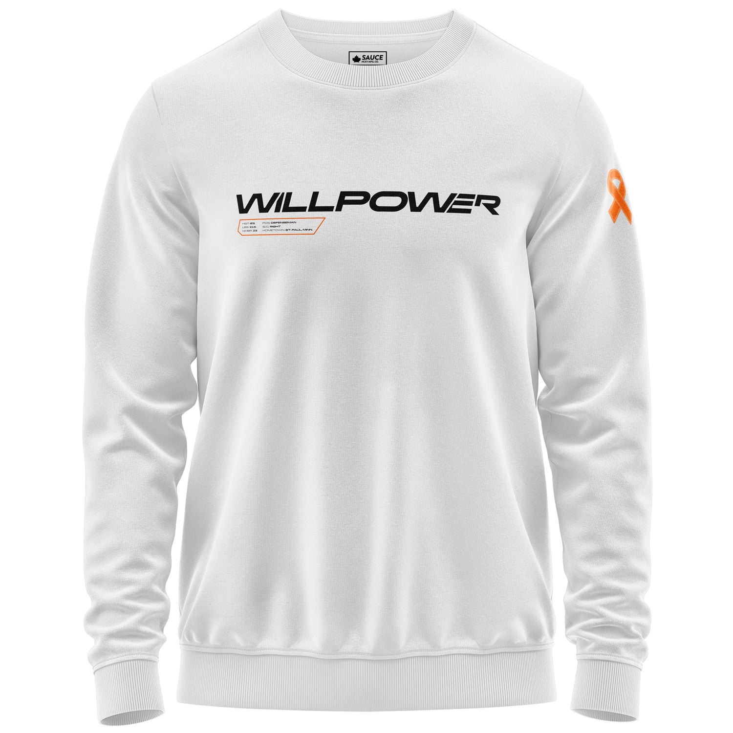 WILLPOWER - WHITE/CREWNECK