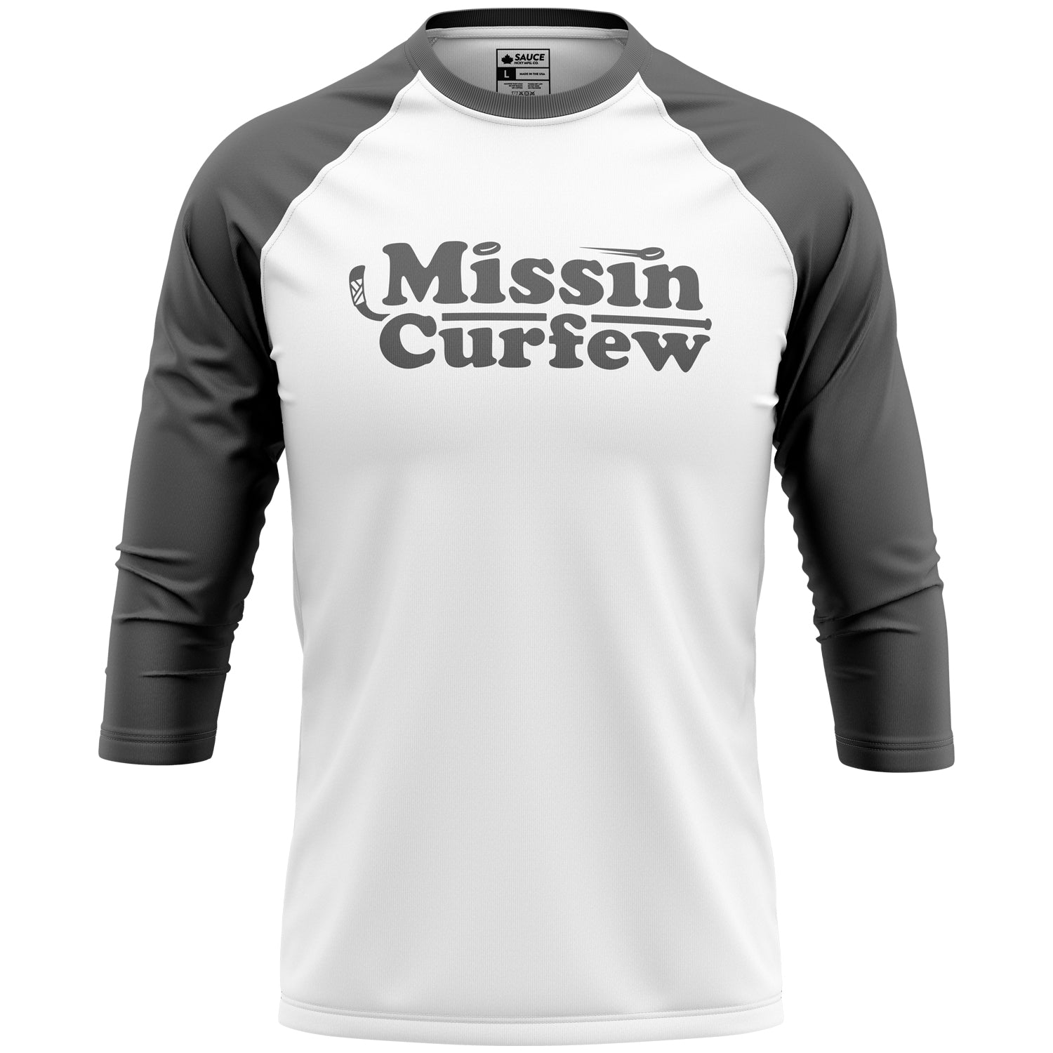 THE WHIFF - GREY/BASEBALL TEE