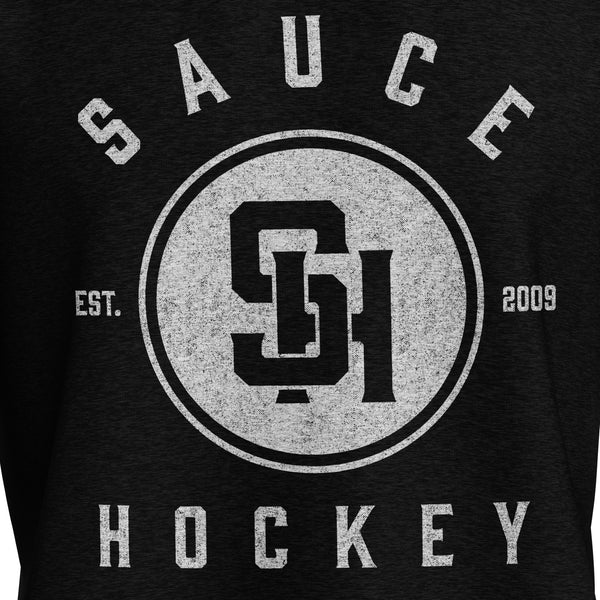 HUMAN CLOCK KILLER CREWNECK - HEATHER BLACK