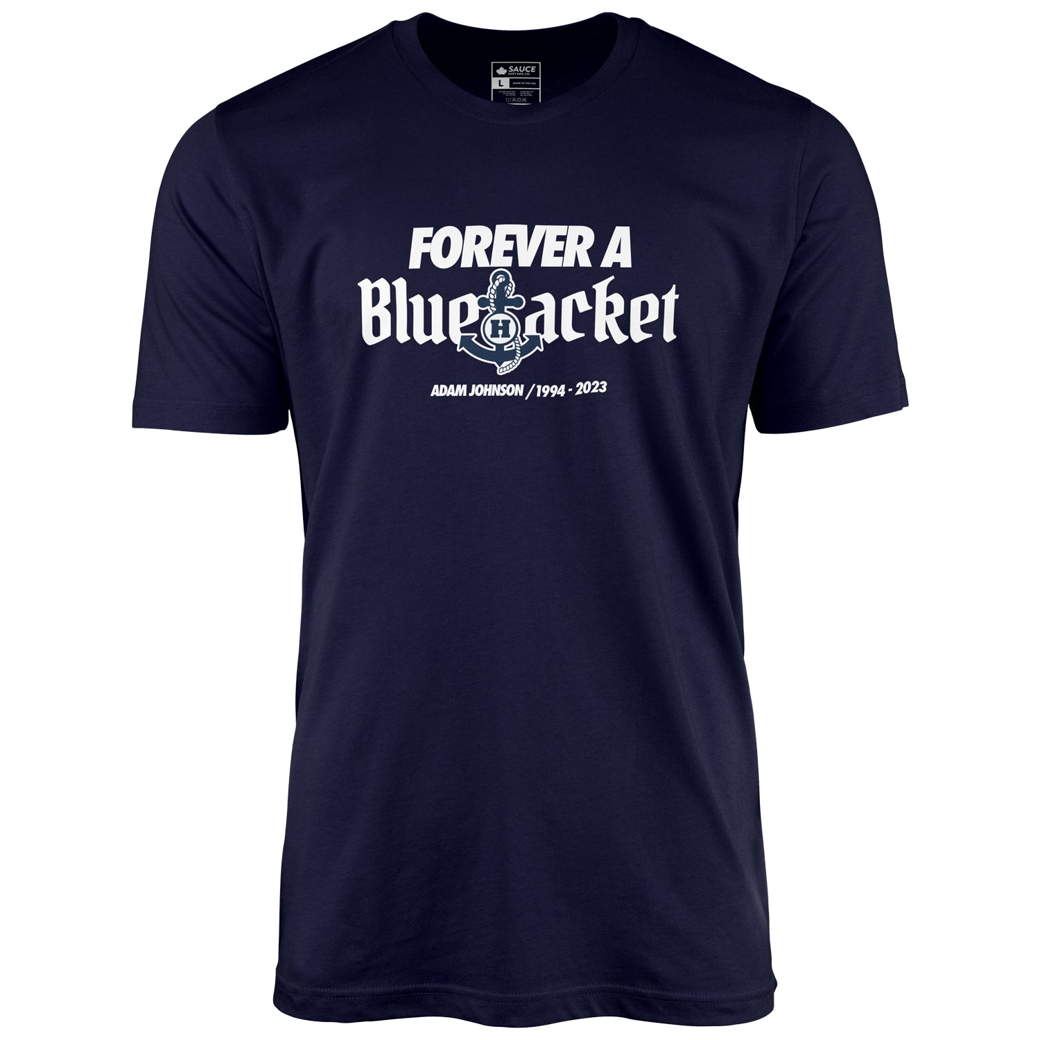 【HOCKEY】 MUCH WORSE TEE TRUE BLUE USAHockeyBlueLineLongSleeve_Ba