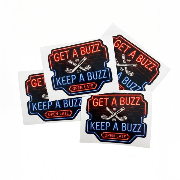 Get A Buzz, Keep A Buzz Beer STICKER