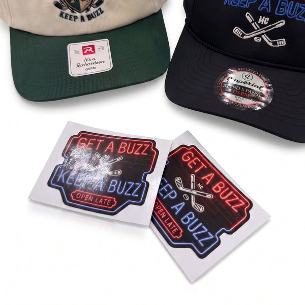 Get A Buzz, Keep A Buzz Beer STICKER